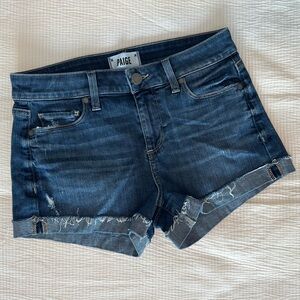 PAIGE denim cutoff cuff shorts sz. 25